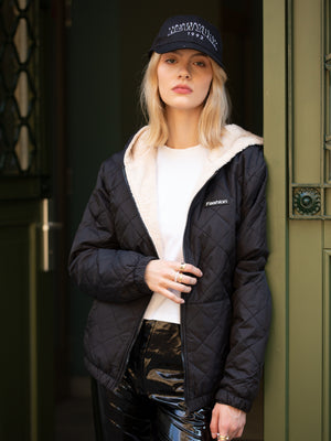 棉外套长袖杏色里