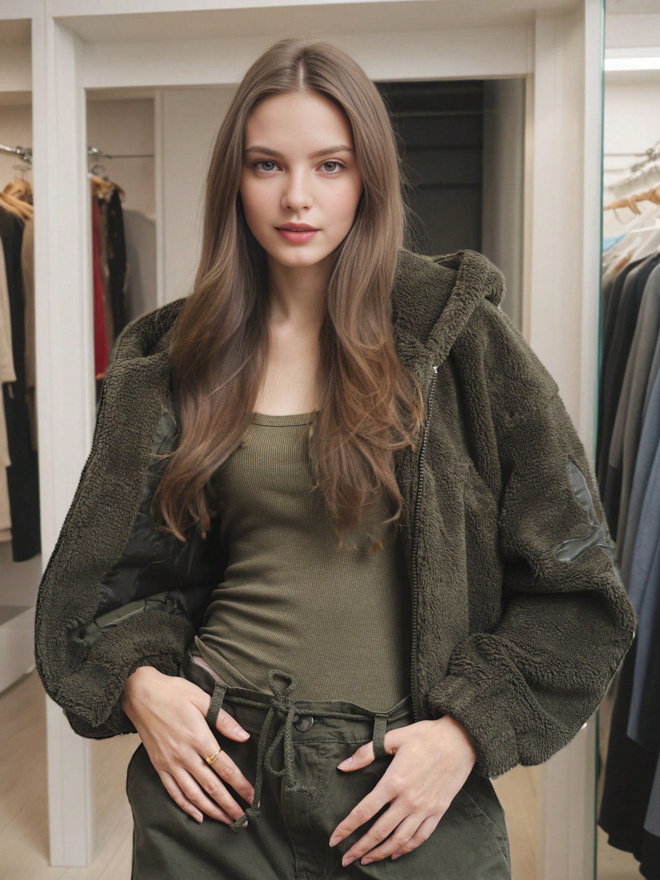 GSP7028羊羔绒外套