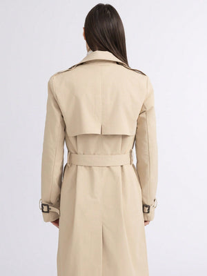 长款双排扣风衣