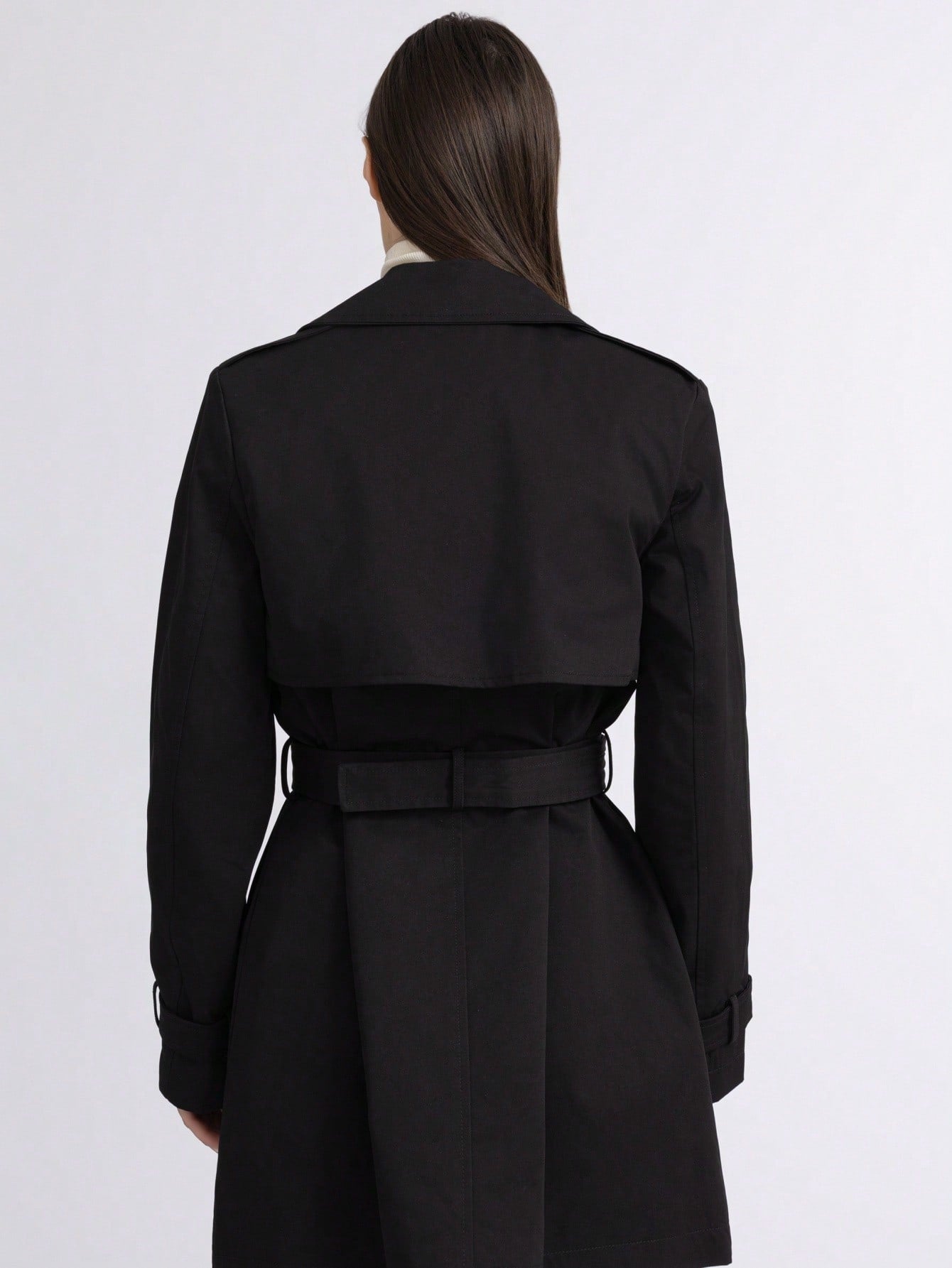 简约款中长风衣