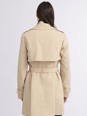 简约款中长风衣