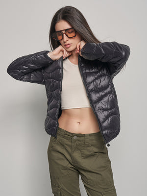 LC32321黑色羽绒服