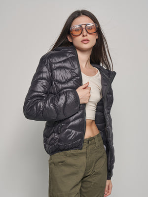 LC32321黑色羽绒服