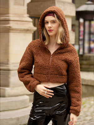 毛毛装上衣短装