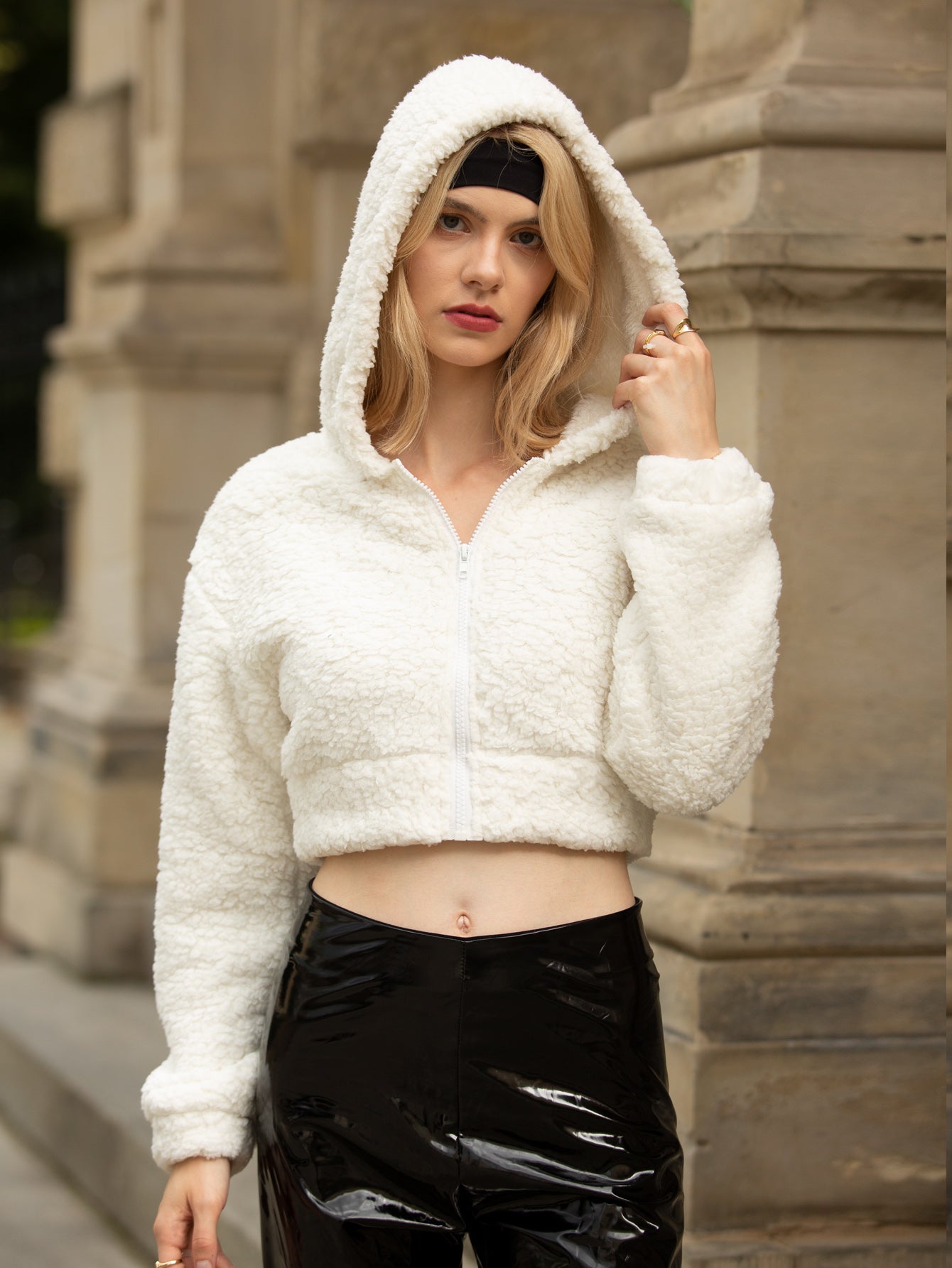 毛毛装上衣短装