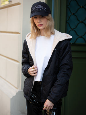 棉外套长袖杏色里