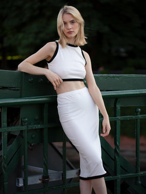 AEF-0009无袖白色上衣