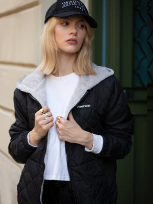 棉外套长袖杏色里