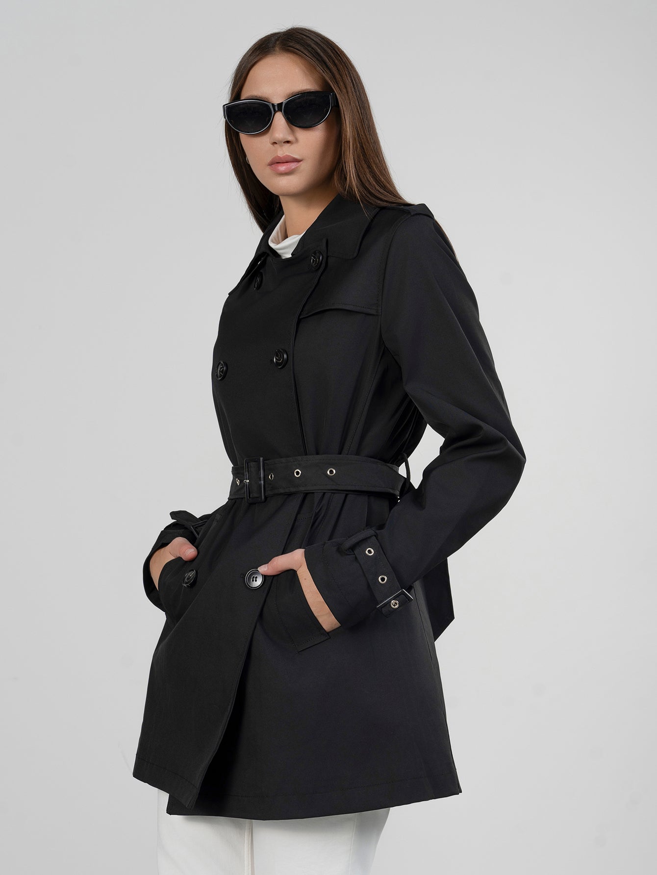 DF7903-1黑色风衣