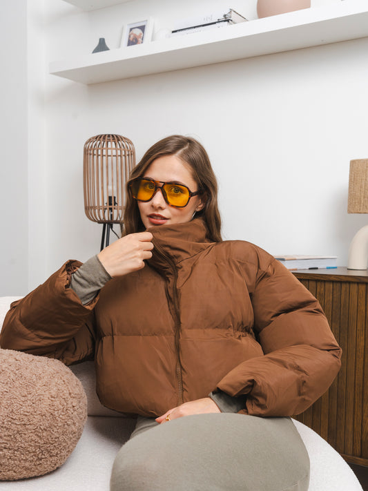 MY0403短款面包服咖色