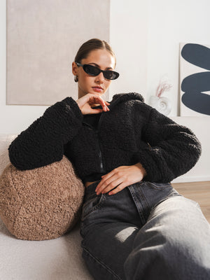 毛毛装上衣短装