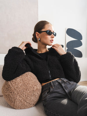 毛毛装上衣短装